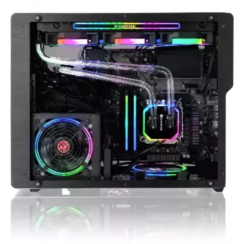 PC-behuizing RAIJINTEK Ophion M Evo ALS midi tower zwart, transparant