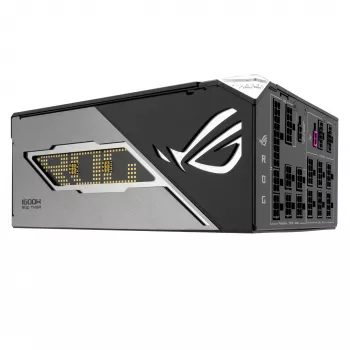 Voeding ASUS ROG THOR-1600T3-GAMING 1600 W, 80 PLUS Titanium, ATX 3.1, volledig modulair, OLED-display