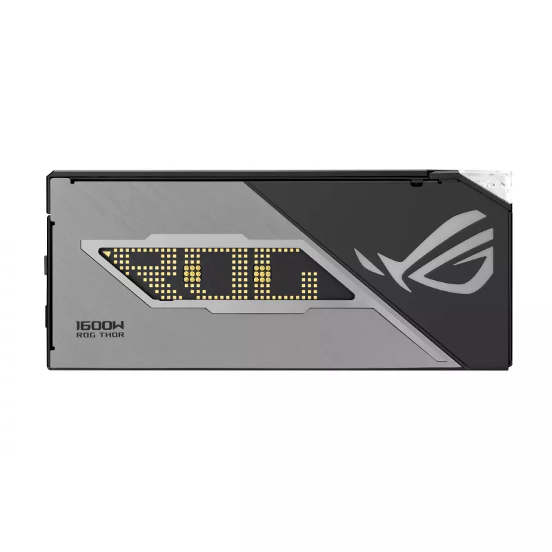 Voeding ASUS ROG THOR-1600T3-GAMING 1600 W, 80 PLUS Titanium, ATX 3.1, volledig modulair, OLED-display