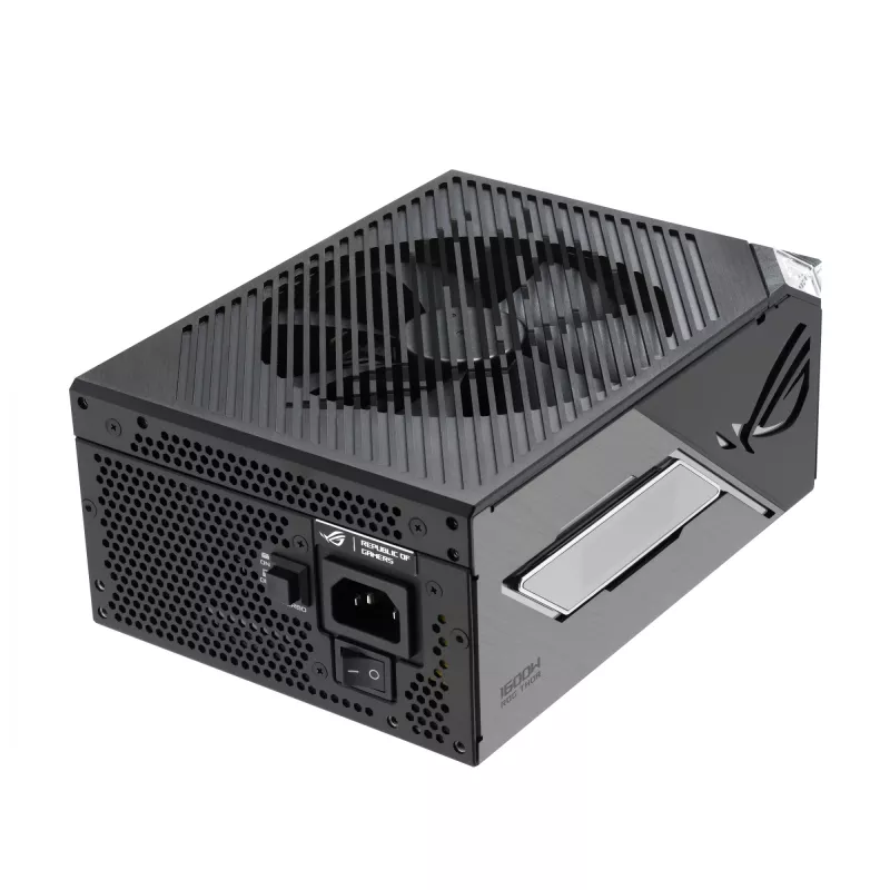 Voeding ASUS ROG THOR-1600T3-GAMING 1600 W, 80 PLUS Titanium, ATX 3.1, volledig modulair, OLED-display