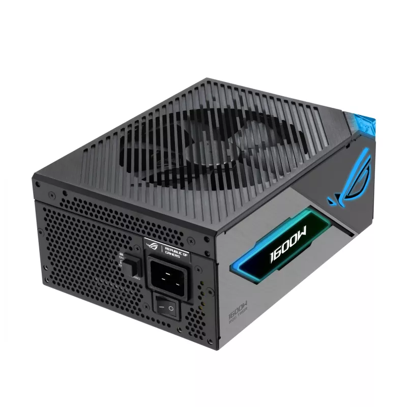 Voeding ASUS ROG THOR-1600T3-GAMING 1600 W, 80 PLUS Titanium, ATX 3.1, volledig modulair, OLED-display