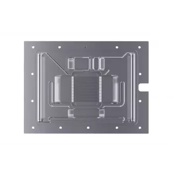 Water block + backplate Alphacool 13456 acryl aluminium zwart zilver transparant