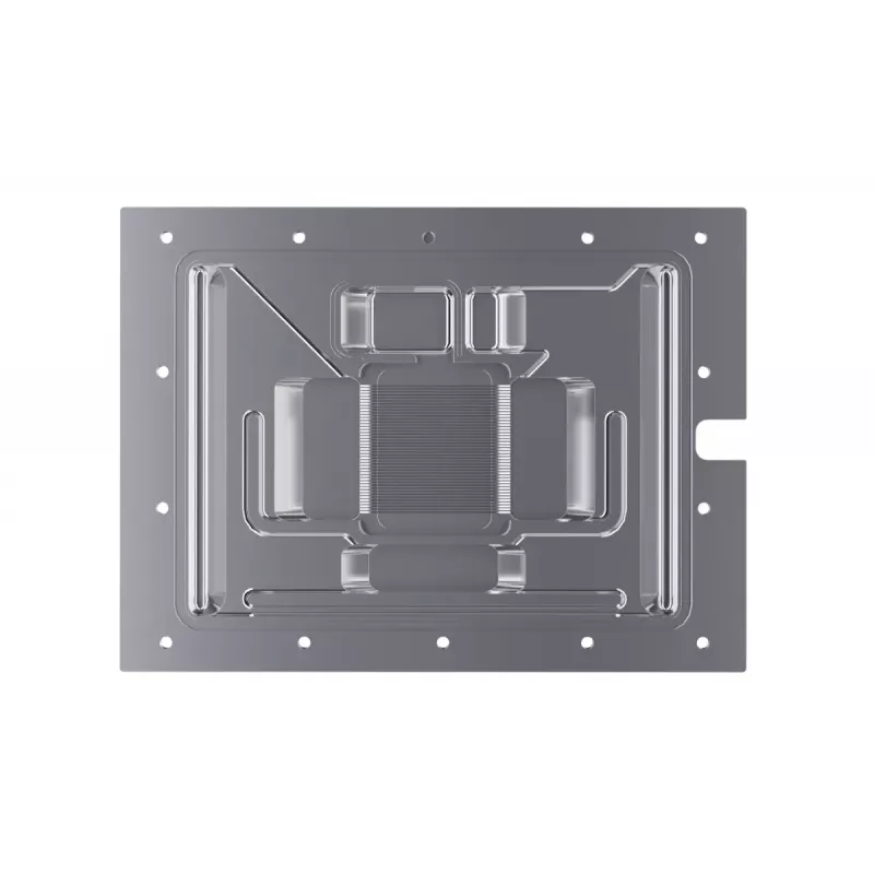 Water block + backplate Alphacool 13456 acryl aluminium zwart zilver transparant
