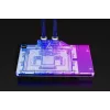 Water block + backplate Alphacool 13456 acryl aluminium zwart zilver transparant
