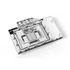 Water block + backplate Alphacool 13456 acryl aluminium zwart zilver transparant