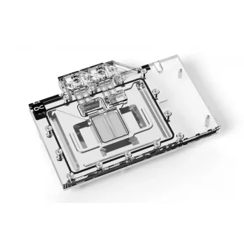 Water block + backplate Alphacool 13456 acryl aluminium zwart zilver transparant