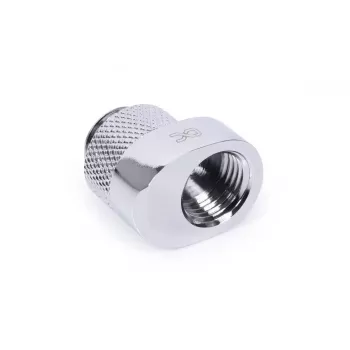 Fitting Alphacool 17603 messing chroom 24 mm breedte 22,5 mm diepte 18,5 mm hoogte