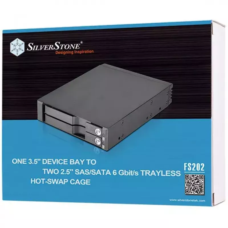 Drive-bezel Silverstone SST-FS202B zwart