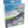 Huis- en hobbygereedschapset InLine 43012A 25-delig