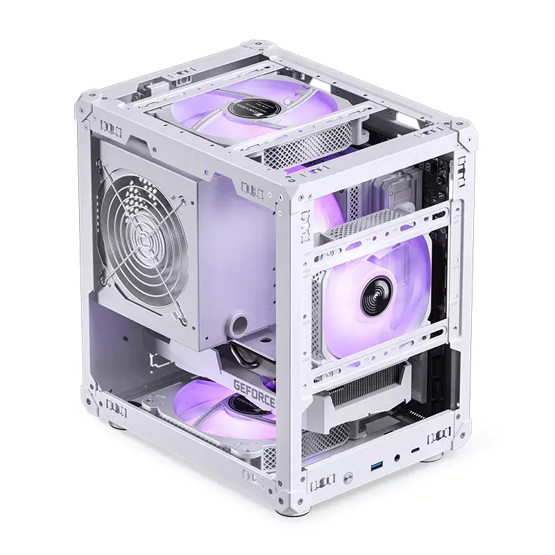 PC-behuizing Jonsbo C6 Mini Tower wit