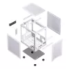 PC-behuizing Jonsbo C6 Mini Tower wit
