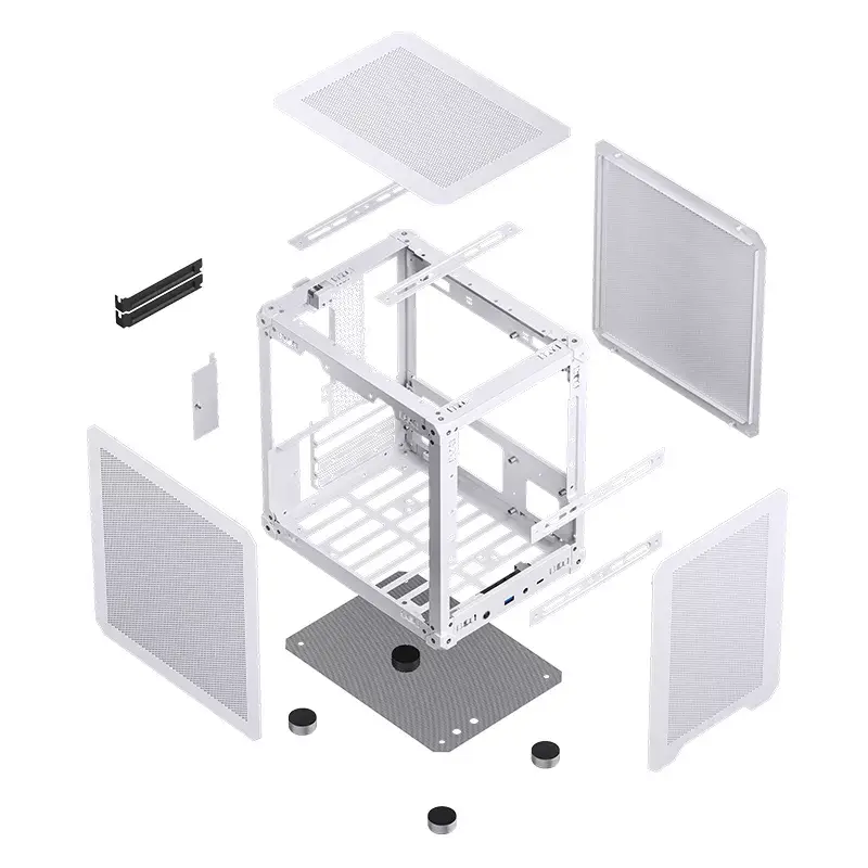 PC-behuizing Jonsbo C6 Mini Tower wit