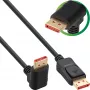 DisplayPort 1.4 kabel InLine 17151U 8K4K haaks zwart/goud 1m