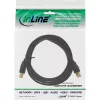 InLine 34510S USB 2.0-kabel type A male / type B male, verguld, 1 m, zwart