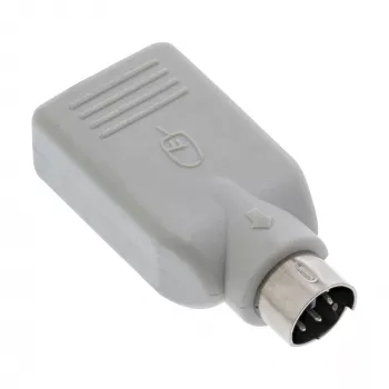 InLine USB-adapter USB A bus / PS/2 stekker, PS/2 stekker, USB A, beige