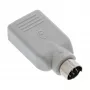 InLine USB-adapter USB A bus / PS/2 stekker, PS/2 stekker, USB A, beige