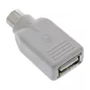 InLine USB-adapter USB A bus / PS/2 stekker, PS/2 stekker, USB A, beige