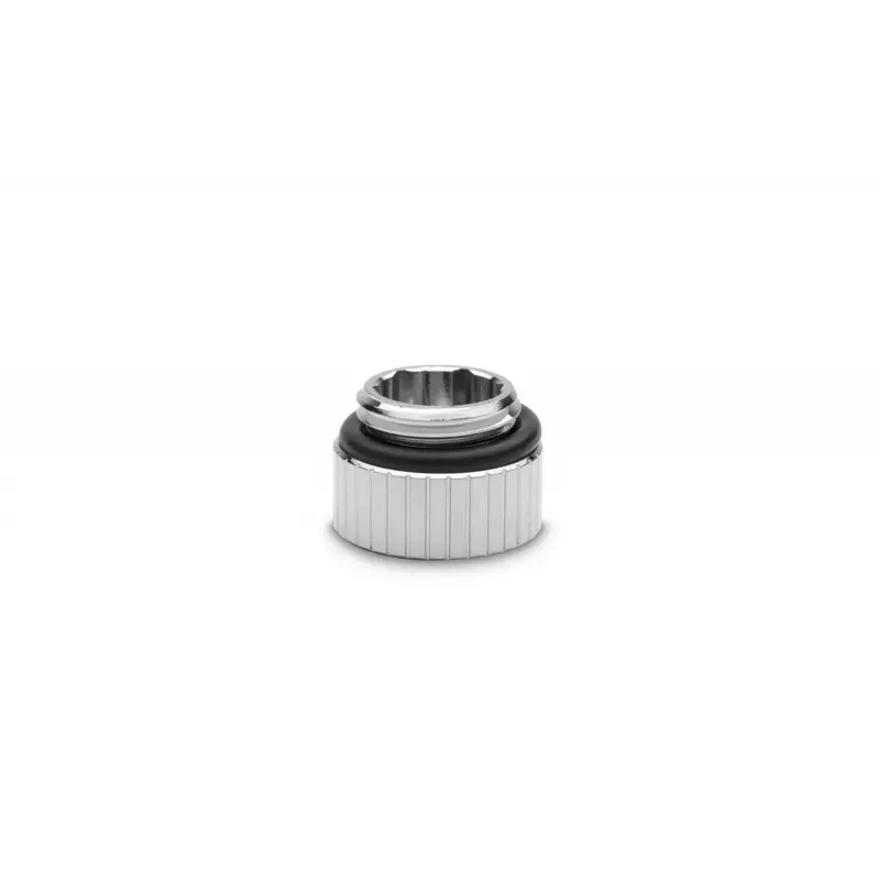 EK Water Blocks fitting messing zwart zilver 7 mm hoogte 1,65 cm diameter