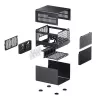 PC-behuizing Jonsbo N3 mini tower zwart