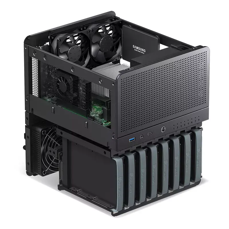 PC-behuizing Jonsbo N3 mini tower zwart