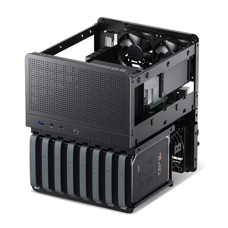 PC-behuizing Jonsbo N3 mini tower zwart