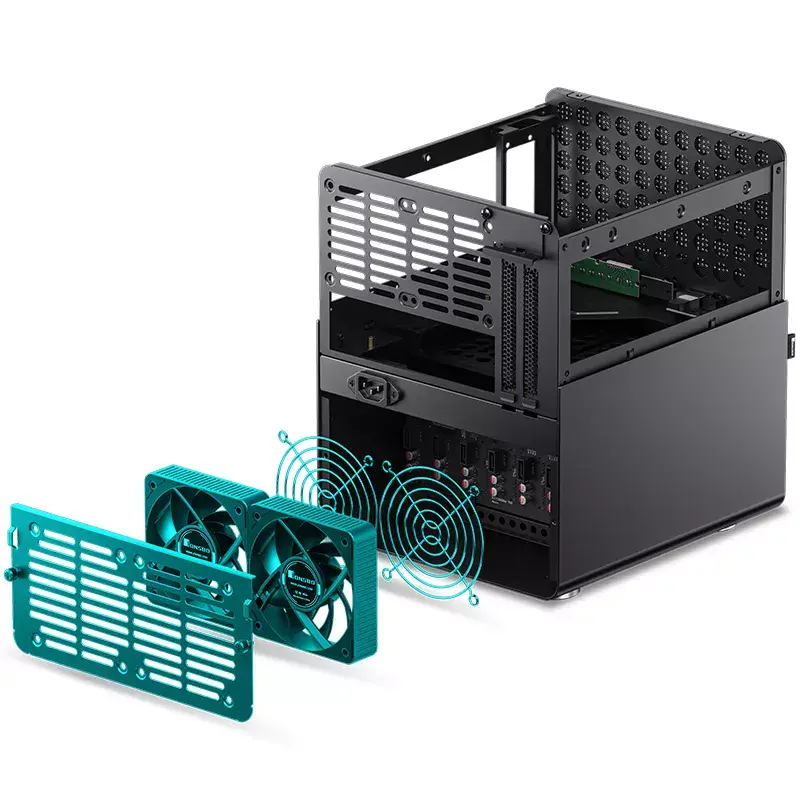 PC-behuizing Jonsbo N3 mini tower zwart