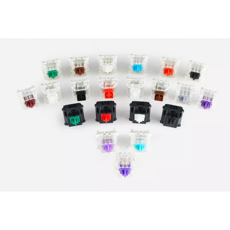 Mechanische switches GLORIOUS Gateron Brown – 120 stuks, bruin, lineair stil