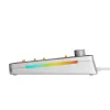 Glorious Gaming GMMK 3 PRO 75% Barebones Wired Silver - US, 75%, bedraad, USB, RGB LED, zilver