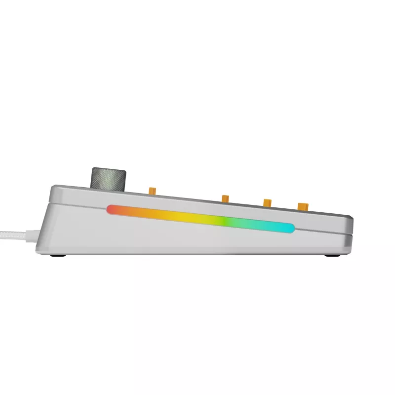 Glorious Gaming GMMK 3 PRO 75% Barebones Wired Silver - US, 75%, bedraad, USB, RGB LED, zilver