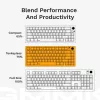 Glorious Gaming GMMK 3 PRO 75% Barebones Wired Silver - US, 75%, bedraad, USB, RGB LED, zilver
