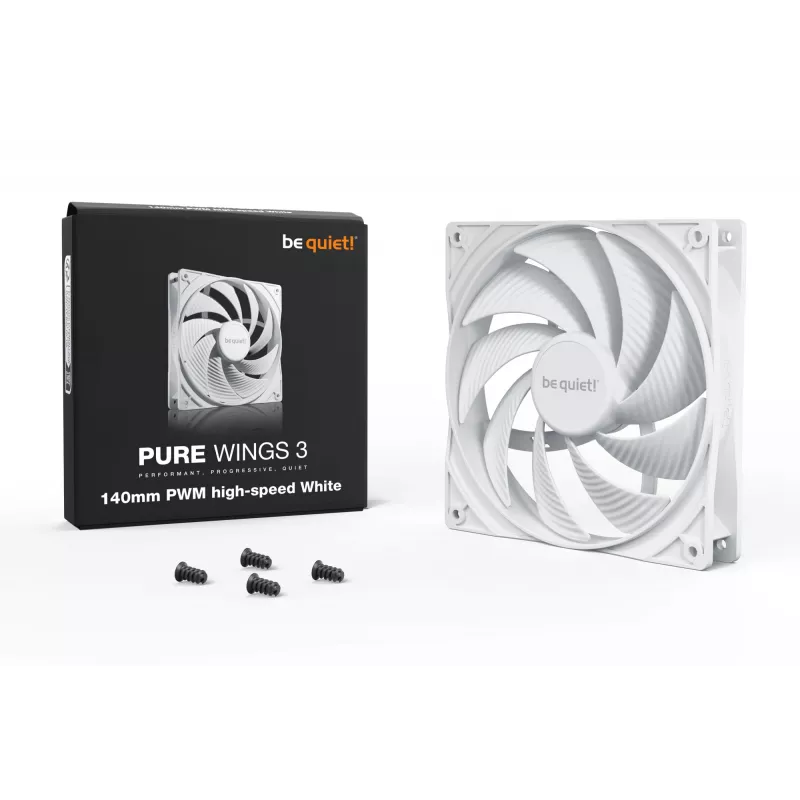 be quiet! Pure Wings 3 140mm PWM High-Speed White computerventilator 14 cm 1 stuk