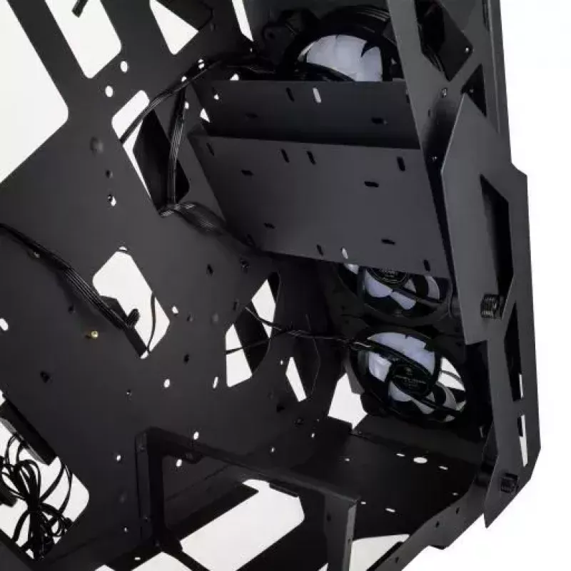 PC-behuizing Kolink Big Chungus Shredded midi tower zwart