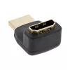 InLine HDMI-adapter, stekker/bus, naar boven afgehoekt, vergulde contacten, 4K2K