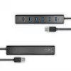 Axagon HUE-SA7BP 7x USB 3.0 ALU LAADHUB zwart incl. voeding