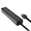 Axagon HUE-SA7BP 7x USB 3.0 ALU LAADHUB zwart incl. voeding