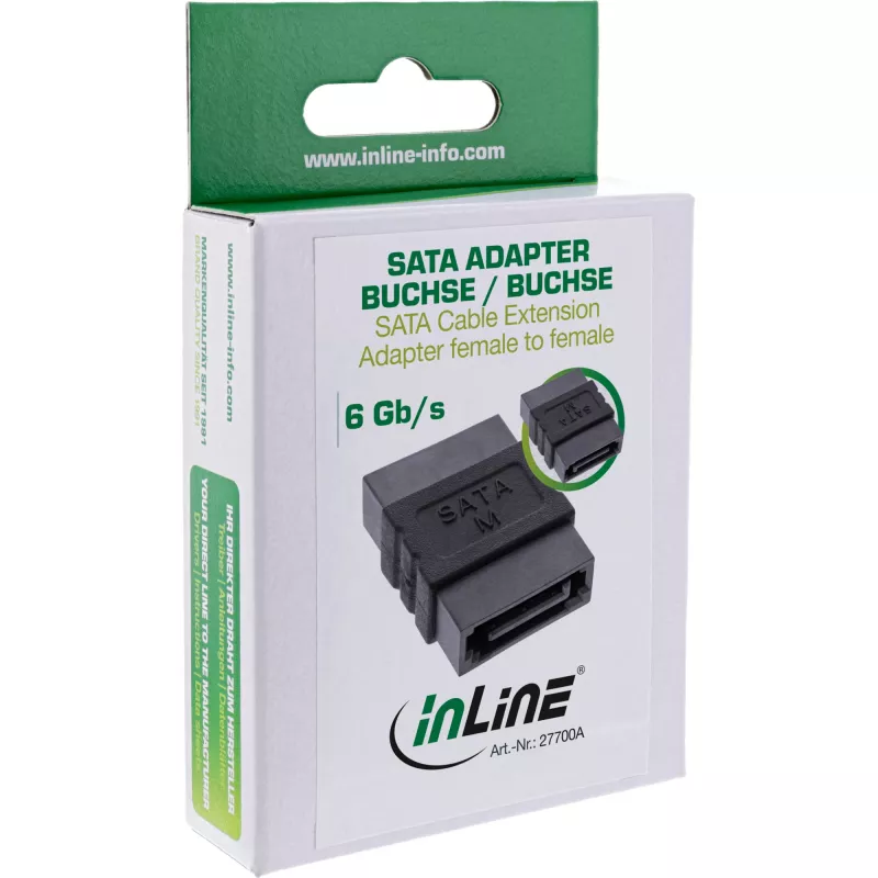 SATA-kabel verlengadapter bus / bus InLine 27700A