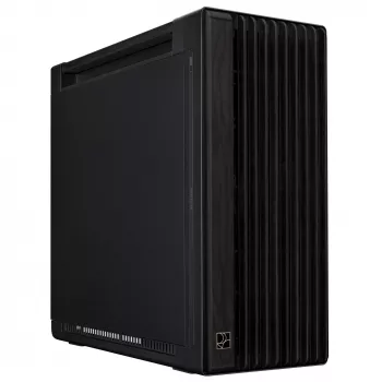Pc-behuizing ASUS ProArt PA602 Wood Edition midi tower zwart — EATX-ondersteuning, 45 cm GPU, 19 cm voeding/koeler, 8 HDD-vakken, USB-C