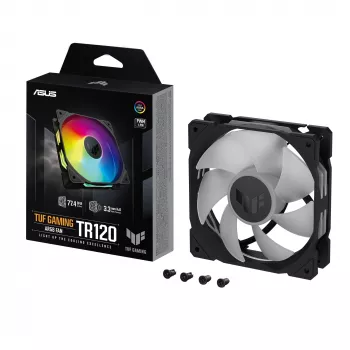 ASUS TUF Gaming TR120 ARGB ventilator - enkele verpakking computerbehuizing 12 cm zwart