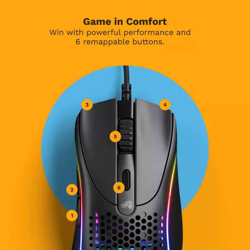Glorious Gaming Glorious Model D 2 Wired - matzwart