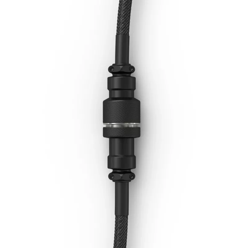 Glorious Gaming Glorious GMMK spiraalkabel Phantom zwart, zwart, 1,4 m, 1 st., Glorious Gaming, USB Type-A, USB Type-C, aviator
