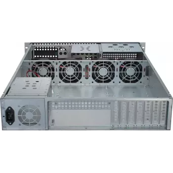 Serverbehuizing Inter-Tech 2U-2129N rack zwart, zilver