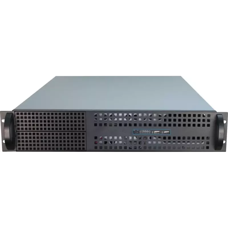 Serverbehuizing Inter-Tech 2U-2129N rack zwart, zilver