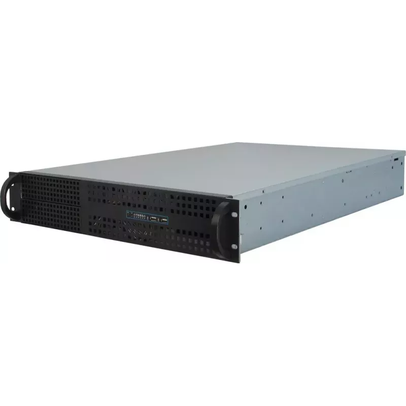 Serverbehuizing Inter-Tech 2U-2129N rack zwart, zilver