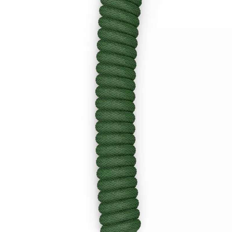 Glorious Gaming Glorious GMMK spiraalkabel Forest Rain, groen, 1,4 m, 1 stk., Glorious Gaming, USB Type-A, USB Type-C, Aviator