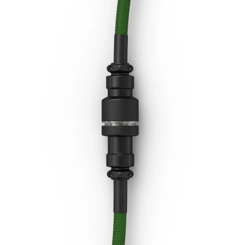 Glorious Gaming Glorious GMMK spiraalkabel Forest Rain, groen, 1,4 m, 1 stk., Glorious Gaming, USB Type-A, USB Type-C, Aviator