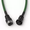 Glorious Gaming Glorious GMMK spiraalkabel Forest Rain, groen, 1,4 m, 1 stk., Glorious Gaming, USB Type-A, USB Type-C, Aviator