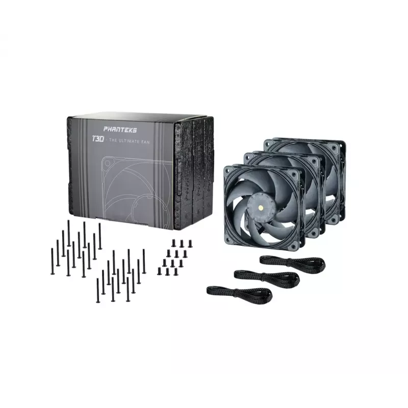 Ventilator Phanteks PH-F120T30 120 mm computerbehuizing-ventilator grijs 3 stuks