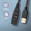Axagon ADR-215 USB 2.0 A-M -> A-F actieve verleng-/repeaterkabel 15 m