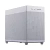 PC-behuizing ASUS AP201 PRIME CASE TG WIT Mini Tower — micro ATX, gehard glas, 3×3,5-inch bays, 1×2,5 inch, USB-A×2, USB-C×1