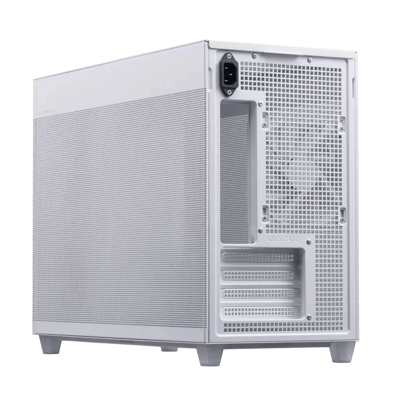 PC-behuizing ASUS AP201 PRIME CASE TG WIT Mini Tower — micro ATX, gehard glas, 3×3,5-inch bays, 1×2,5 inch, USB-A×2, USB-C×1